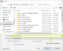 Buku kerja adalah file yang berisi satu atau beberapa lembar kerja yang dapat membantu mengelola data. Tutorial Membuat Workbook Dan Fungsinya Di Excel Tutorialpedia