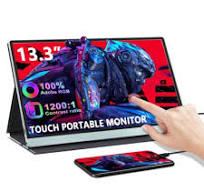 13.3inch Portable TouchScreen Monitor 1080P for Laptop Ps5 with HDMI USB C  Input | eBay
