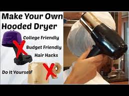 Diy Hooded Dryer For Deep Conditioning Natural Hair Hacks Youtube Hooded Dryer Bonnet Hair Dryer Diy Hair Diffuser