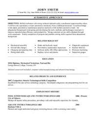 Hiring managers in the automotive industry may be recruiting individuals based on a specific set of skills and knowledge. 23 Trades Resume Templates Samples Ideas Resume Templates Resume Resume Examples