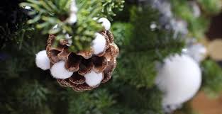 Comment créer une déco pour la table et la cheminée. Tuto Enfants Une Suspension Pomme De Pin Pour Noel M6 Deco Fr