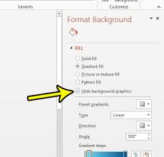 Then you can maniputlate the graphic. How To Hide Background Graphics In Powerpoint 2013 Live2tech