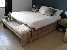 steigerhouten bed fenne op maat gemaakt bed slaapkamerideeen bed tweepersoons