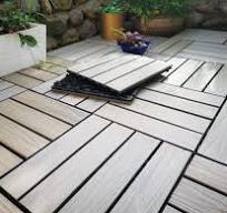 WPC Patio Deck Tiles,DIY Interlocking Decking Tiles, Floor ...