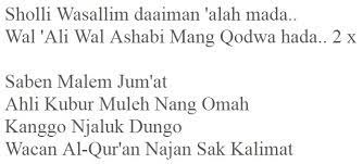 Chord Gitar Saben Malam Jumat