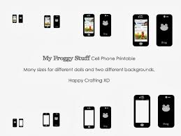 Myfroggystuff printables my froggy stuff doll cell phone. Cell Phone Printable My Froggy Stuff Myfroggystuff Doll Crafts
