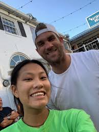 Meredith from The Chillin Pineapple got to grab a picture with Bryce Harper  today in stone harbor at our location