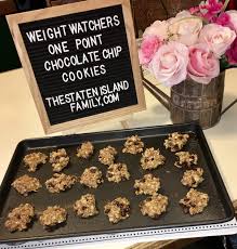 All recipe ingredients except optional items included in determining nutritional estimates. Weight Watchers 1 Point Chocolate Chip Cookies
