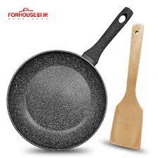 If this is the case, fi. 28cm Non Stick Frying Pan Medical Stone Skillets Baking Cooking Pot Cake Pans For Induction Pan Cooker Wok No Cover Jomshoppy