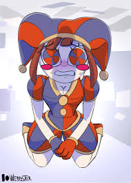 Rule 34 - Amazed Clown Girl Drooling Nervous Nervous Smile Nervous Sweat  Petite Pomni Silhouette The Amazing Digital Circus Webbster | 8818395