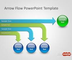 Free Arrow Flow Chart Template For Microsoft Powerpoint