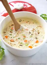 Creamy chicken and wild rice soup. Creamy Chicken Wild Rice Soup The Girl Who Ate Everything