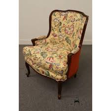 Ethan Allen 20th Century French Ethan Allen Wingback Accent Chair For Sale Image 4 O Accent Chairs For Sale Wrought Iron Patio Chairs Blue Chairs Living Room