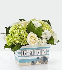 We are experts in creating floral gifts for new babies. Darling Baby Boy Bouquet Same Day Delivery Flowers Fast