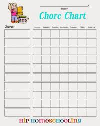 Free Chore Chart Printable