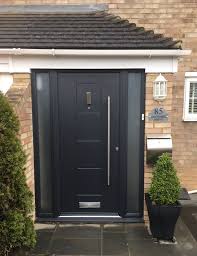 Anthracite Grey Dakota Porch Design Modern Front Door Front Porch Design