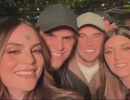 La cita doble de Ximena Navarrete y Juan Carlos Valladares con Checo Pérez  y Carola Martínez tras convertirse en compadres