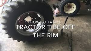 Check for any nails on the tire's surface. How To Remove Tractor Tire From