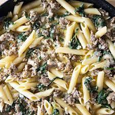 Creamy Italian Sausage Pasta Recipe Yummly Recipe Sausage Pasta Recipes Sausage Recipes For Dinner Italian Sausage Pasta