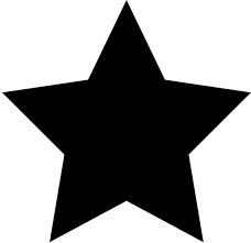 Black Star Symbol Bintang Gambar Hitam Dan Putih
