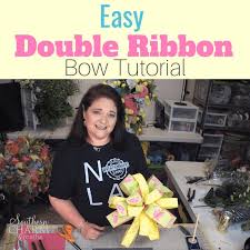 It's easier than you think. How To Make A Double Ribbon Bow The Easy Way Southern Charm Wreaths