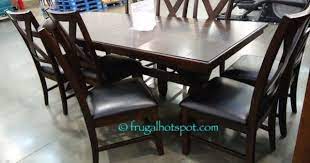 Add a buffet to store essentials, or a hutch to display your favorite crystal and china. Costco Sale Bayside Furnishings 9 Pc Dining Set 699 99 Kitchen Table Settings 9 Piece Dining Room Set Bayside Furnishings