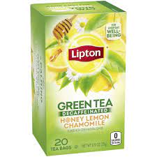 Lipton Decaffeinated Honey Lemon Chamomile Green Tea Bags 20 Count Minimum Order Of 2 Lipton Green Tea Green Tea Bags Decaffeinated