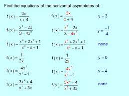 Steps to find vertical asymptotes of a rational function. Section 4 1 Rational Functions And Asymptotes Ppt Download