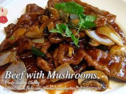 Beef With Mushrooms Panlasang Pinoy Meat Recipes Beef With Mushroom Stuffed Mushrooms Mushroom Recipes
