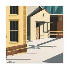 Amazon.com: Frontier Town Minimalism - Canvas 16″ x 16″  Premium Gallery  Wraps (1.25″) : Home & Kitchen