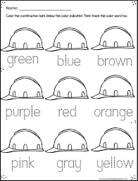Practice Color Recognition And Color Words With This Construction Worksheet In 2020 Color Worksheets Preschool Colors Preschool Construction