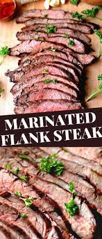 It comes from the bottom abdomen of the cow, so it contains a lot of muscle. Marinated Flank Steak Flank Steak Recipes Oven Crockpot Steak Recipes Steak Cooking Times