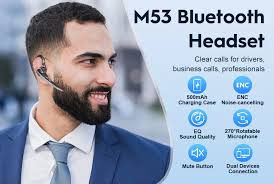 In Stock Fast Delivery New Bee V5.0 Bluetooth Headset Single Ear Wireless  Earphones for Business Calls, Driving, Trucker, Office