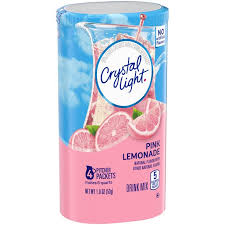 Crystal Light Pink Lemonade Powdered Drink Mix 1 9 Oz Can Walmart Com Walmart Com