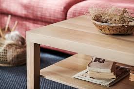 Lack White Stained Oak Effect Coffee Table 118x78 Cm Ikea