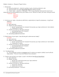College students undertake different disciplines. History Research Paper Sample Outline Research Paper Outline Format