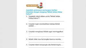 Berikut kunci jawaban buku tematik tema 7 kelas 2 dengan subtema 1 pembelajaran 5. Kunci Jawaban Kelas 2 Tema 7 Halaman 47 48 49 Buku Subtema 1 Pembelajaran 5 Kebersamaan Di Rumah Halaman All Tribun Pontianak