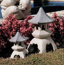 Japanese Pagoda Lantern Sculptures Gardener S Supply In 2020 Pagoda Lanterns Japanese Garden Japanese Pagoda