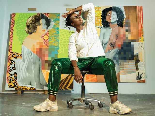 Work by Mickalene Thomas Skateboard Deck