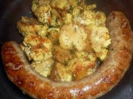 Saucisse Bretonne Chou Fleurs Sautes Au Curry Recette Chou Fleur Choux Recette