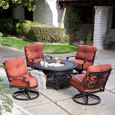 Have To Have It Palazetto San Miguel Cast Aluminum Chat Set With Fire Pit Seats 4 2999 99 Fire Pit Patio Set Patio Conversation Set Patio