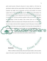 An exploration paper is a logical work that examines a specific subject or assesses a particular marvel, or conduct in the general public. Evaluation Of Research Methodology Essay Example Topics And Well Written Essays 3000 Words