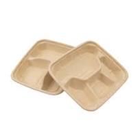 Wholesale Biodegradable 3 Compartment Natural Sugarcane Food ...
