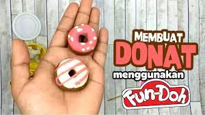 Tips membuat donat anti gagal. Tutorial Membuat Kue Donat Dari Clay Lilin Mainan Plastisin Youtube