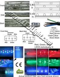 Flat Led Rgb Flexible Rope Light Common Anode 12 Volt Dc Ncnrnw Low Voltage Ledlight