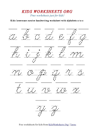 Keep it short and sweet. Free Cursive Alphabet Worksheets Novocom Top