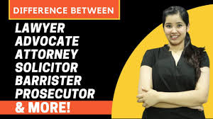 In a criminal court, these attorneys are on opposite sides. What Is The Difference Between Lawyer Advocate Barrister Attorney And More Youtube