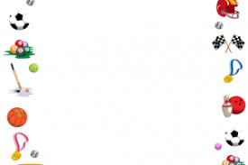 Sports ball border sports balls frame 8951208 jpg. Sports Clipart Border Clipart Station