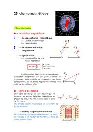 A) si les fils sont traversés par des courants de même sens ; 23 Champ Magnetique