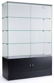 Free Standing Display Case For Retail Use Glass Cabinets Display Glass Cabinet Doors Glass Display Case